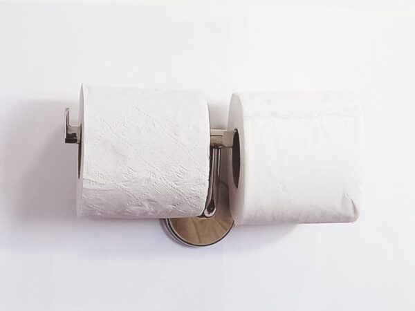SUPORTE PORTA PAPEL HIGIÊNICO DE AÇO INOX​
